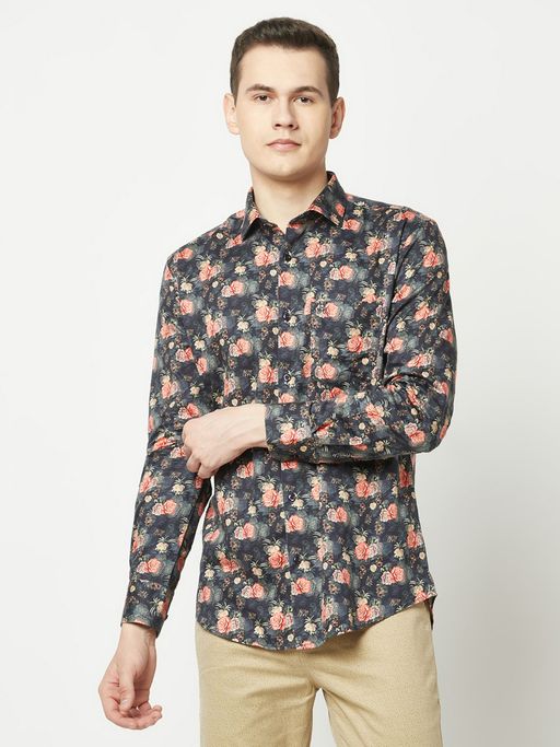 Ubuy Mens Floral Dress Shirts Men Floral Print Relaxed Fit Shirt