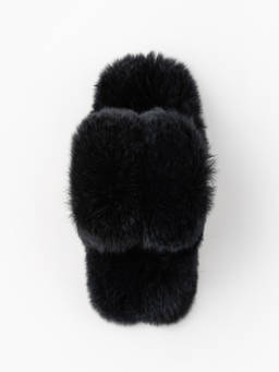 Cider - Solid Women's Fuzzy Hair Claw Clip Black
