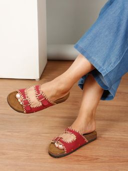 Flat n Heels - Women Sandals Maroon