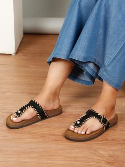Flat n Heels - Women Sandals Black
