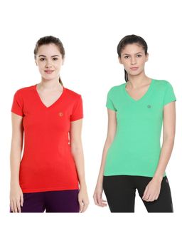 Bodycare - Bodyactive Pack Of 2 Women'S Tshirt - Multi-Color