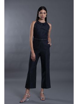 VANTEN - Blue Stripes Liv Jumpsuit with Belt (Set of 2)