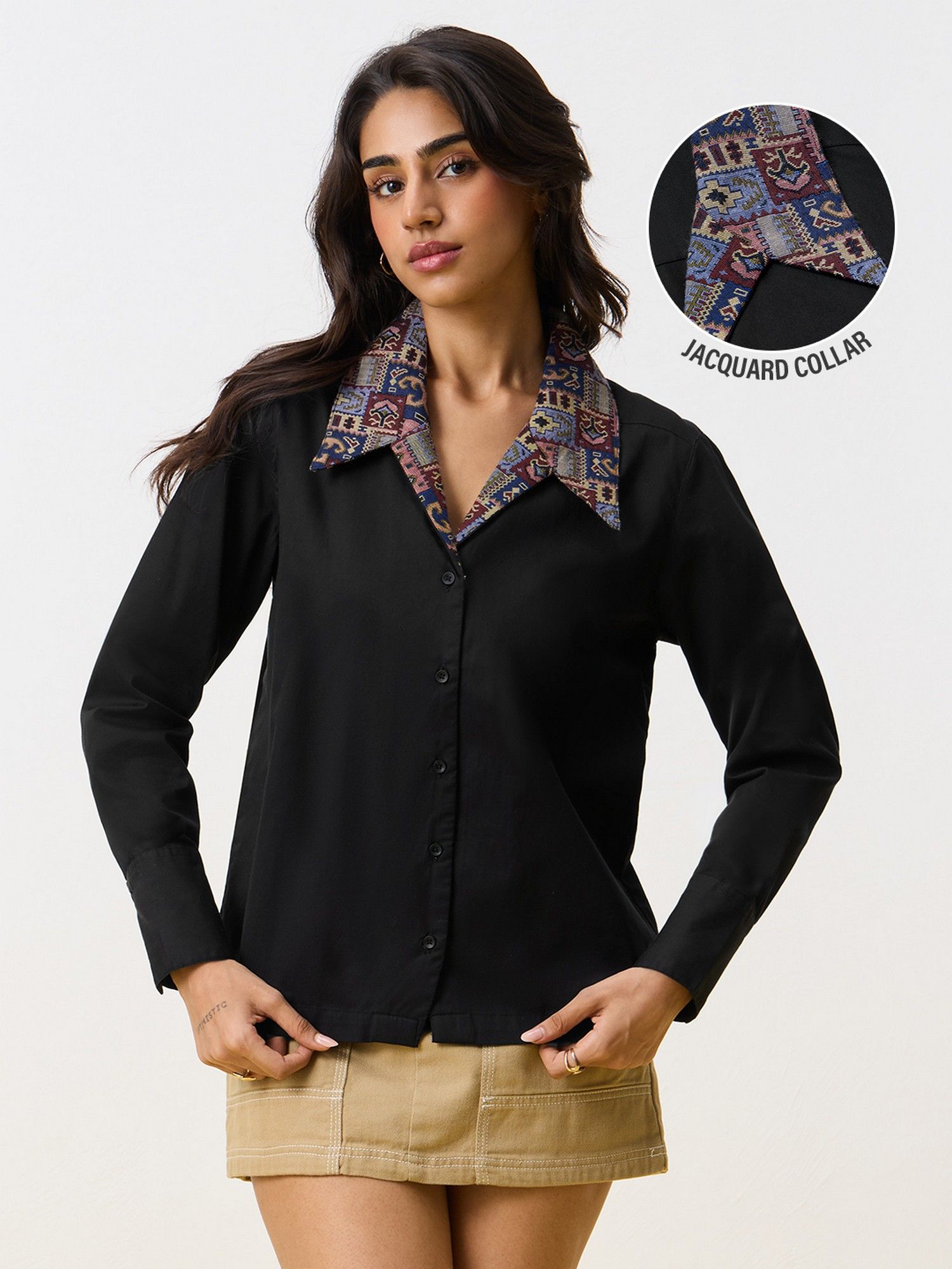 Black Tss Originals Vintage Porcelain Relaxed Shirt-picture-16
