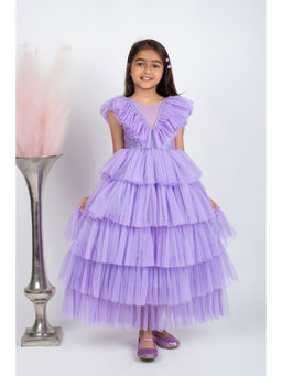 Jelly Jones - Girls Lavender Flower Dress