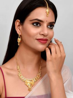 Silvermerc Designs - Gold Plated & Gold Toned Traditional Jewellery (Set of 3)