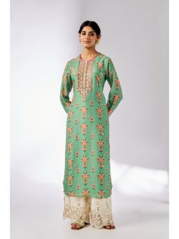 Gopi Vaid - Green Dhara Kurta