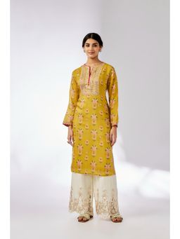 Gopi Vaid - Mustard Neha Kurta