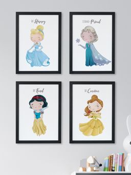 My Kids Wall - Little Princess Wall Art (Framed)-Black (32x23 cm)
