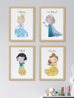 My Kids Wall - Little Princess Wall Art (Framed)-Beige (32x23 cm)