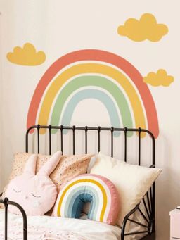 My Kids Wall - Wish on a Rainbow Personalised Wall Stickers-Multi-Color (48x30 cm)