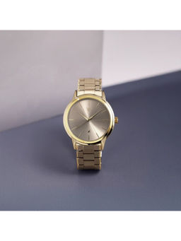 Fastrack - Men Grey Vyb Phantom Quartz Analog Metal Strap Watch (FV30005KM03W) (M)