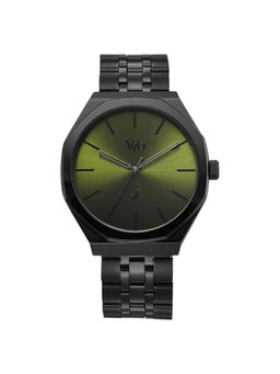 Fastrack - Men Green Vyb Challenger Quartz Analog Metal Strap Watch (FV30026NM01) (M)