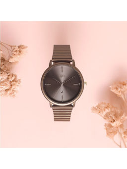 Fastrack - Women Brown Vyb Bliss Quartz Analog Metal Strap Watch (FV60021KM08W) (M)