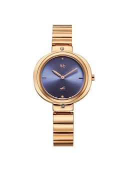 Fastrack - Women Blue Vyb Diva Quartz Analog Metal Strap Watch (FV60075WM01) (M)