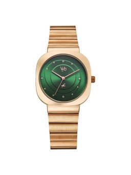 Fastrack - Women Green Vyb Mirage Quartz Analog Dial Metal Strap Watch (FV60077WM02) (M)