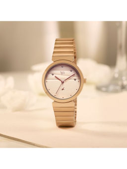 Fastrack - Women Rose Gold Vyb Charmer Quartz Analog Metal Strap Watch (FV60078WM02) (M)