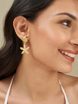 Joker and Witch - Joker & Witch Women Coasta Gold Seashells Drop Earrings