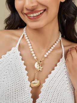 Joker and Witch - Joker & Witch Women Aeris Pearl Seashells Necklace