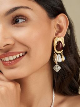 Joker and Witch - Joker & Witch Women Multi-Color Lunelle Charm Drop Earrings