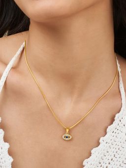 Joker and Witch - Joker & Witch Women Astra Blue Eye Of Light Chain Necklace