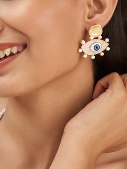 Joker and Witch - Joker & Witch Women Nazaa Evil Eye Drop Earrings