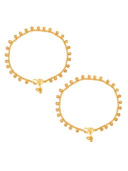 Peora - Women Gold Plated Stylish Fancy Anklet