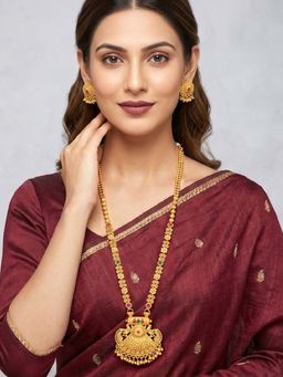 Peora - Women Multi-Color Ethnic Kundan Gold Plated Jewellery Set