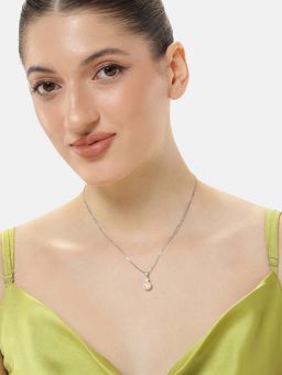 Peora - Women 925 Sterling Silver Pearl Pendant Necklace