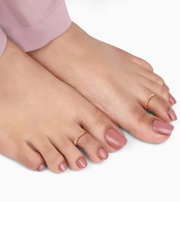 Peora - Women Cubic Zirconia 925 Sterling Silver Adjustable Toe Rings