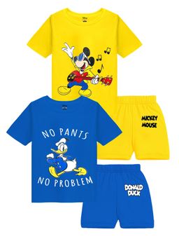 Kuchipoo - DISNEY BY Baby Boys Mickey Casual T-Shirt with Shorts (Set of 4)