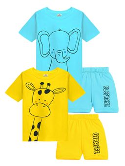 Kuchipoo - Baby Boys Casual T-Shirt with Shorts (Set of 4)