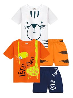 Kuchipoo - Baby Boys Casual T-Shirt with Shorts (Set of 4)