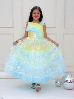 KID1 - Multi-Color Glam Party Wear Gown