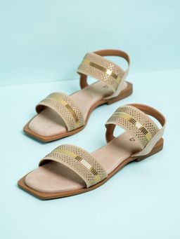 Inc.5 - Beige Casual Square Toe Sandals