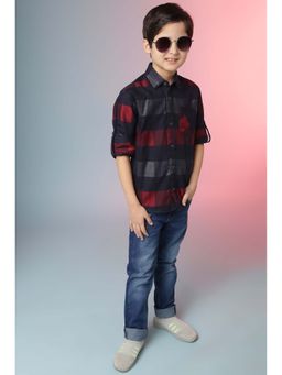 Instafab - Boys Checks Stylish Casual Shirts