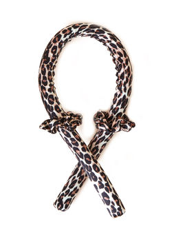 Accessorize London - Womens Brown Recycled Satin Heatless Curler