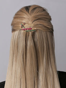 Accessorize London - Pink Initial Hair Slides (Pack of 3)