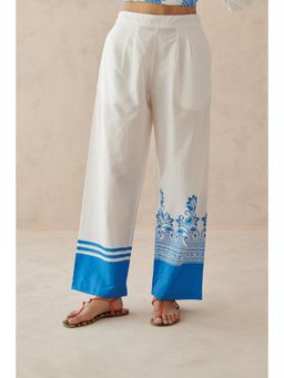 ROHO - White Glide Printed Pant