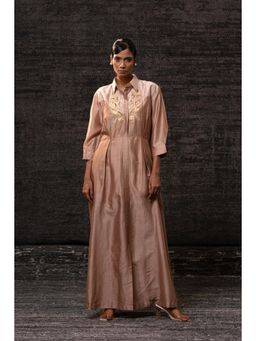 EEDA - Gulnaar Rosewood Yolk Dress