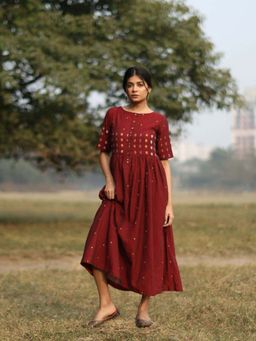 Sutra Art of Clothing - Amara Woven Jamdani Dress