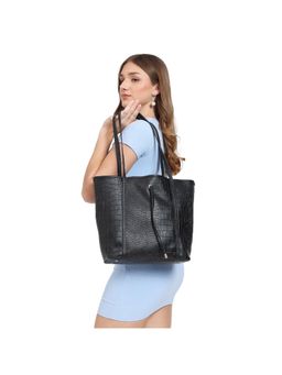 Legal Bribe - Cozy Crock Textured Black Tote Bag