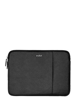 Eske - Elio 13 Inch Black Solid Vegan Leather Laptop Sleeve
