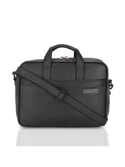 Lavie Sport - 2 Compartments Executive Unisex Laptop Briefcase Bag (Black) (M)