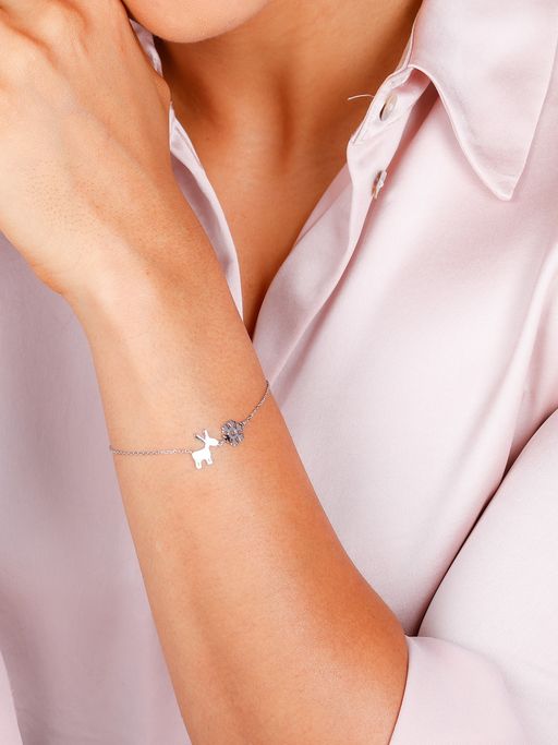 GIVA Sterling Silver Christmas Longing Bracelet Womens