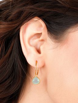 GIVA - Sterling Silver Golden Precious Moments Earrings for Womens