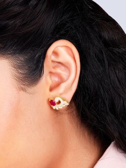 GIVA - Sterling Silver Golden Meant To Shine Earrings for Womens