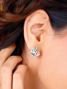 GIVA - Sterling Silver Sparkle and Bloom Earrings for Womens