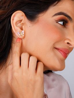 GIVA - Sterling Silver Golden Flutter with Joy Earrings for Womens