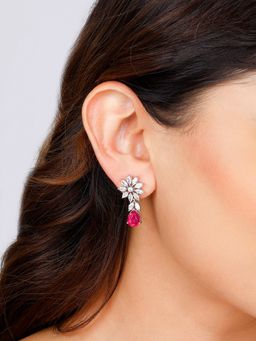 GIVA - Sterling Silver Mid-Spring Magnolia Earrings for Womens