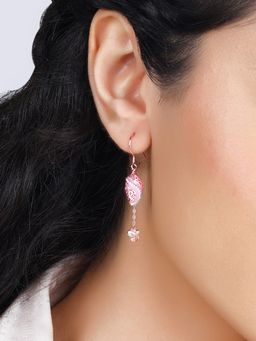 GIVA - Sterling Silver Rose Gold Winged Beauty Earrings for Womens